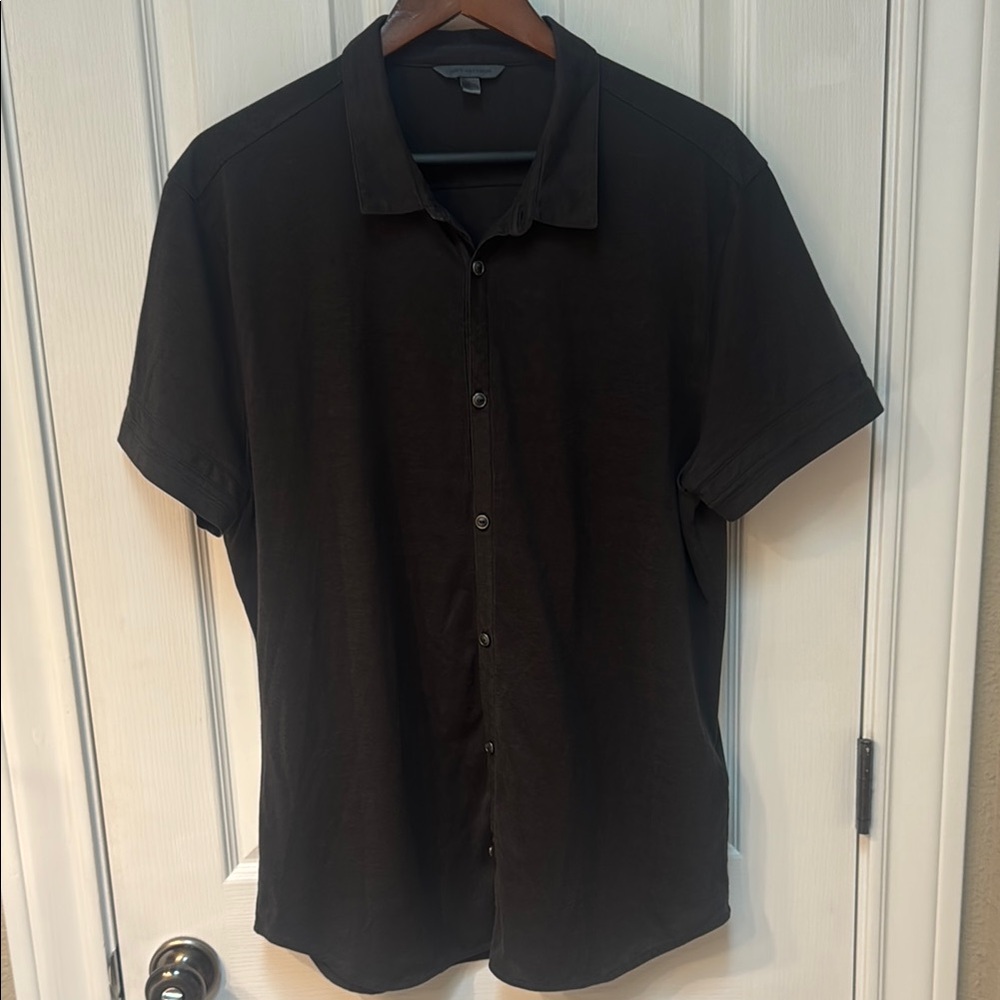 John Varvatos short sleeve button up XL